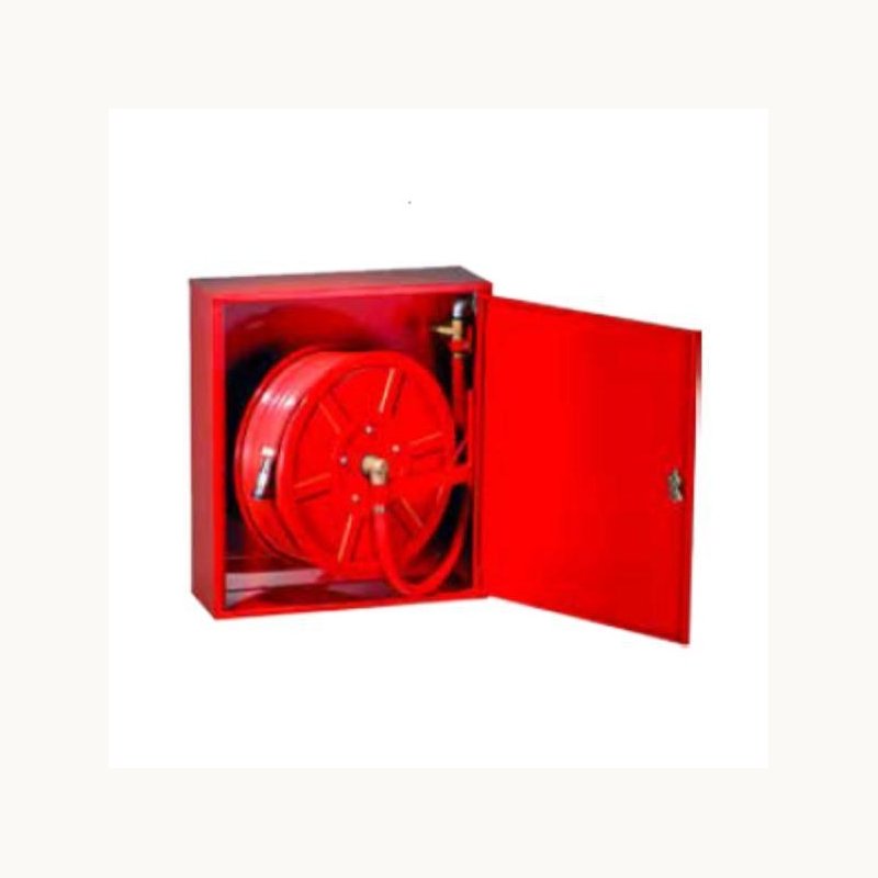 Hose reel and cabinet